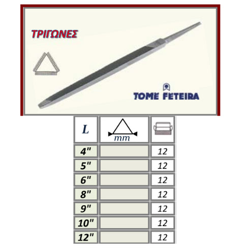 Triangular File FETEIRA Portugal Details